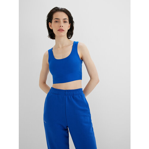 Кроп-топ KIVI CLOTHING, размер 40-42, синий
