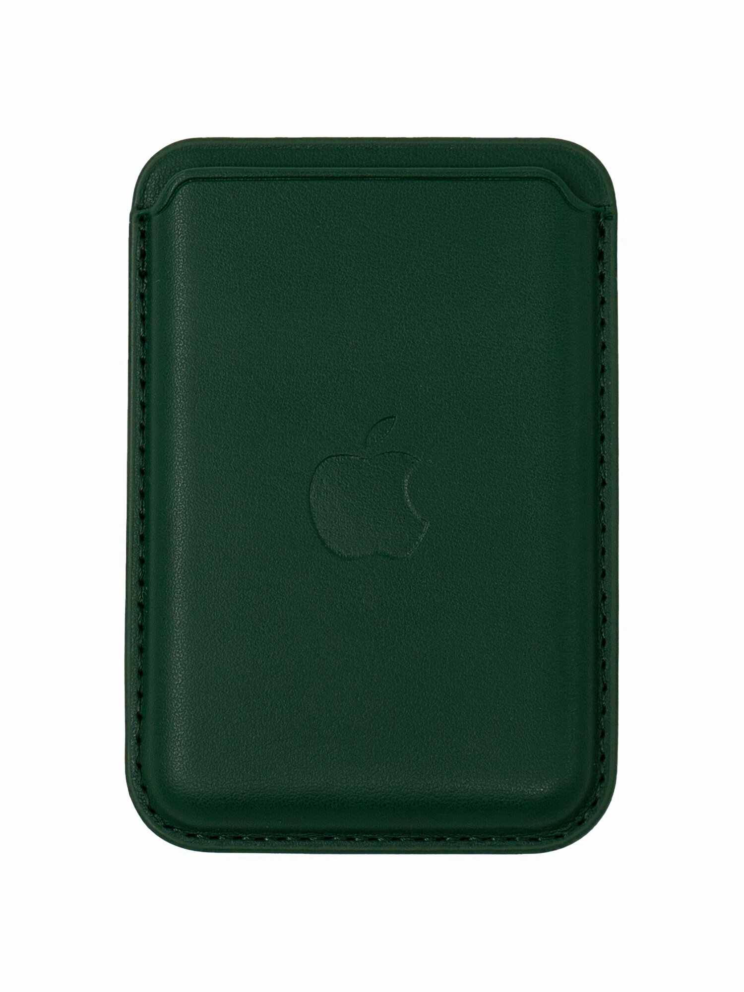 Картхолдер Wallet Green Forest Кожаный чехол-бумажник MagSafe для iPhone, Зелёный лес — фото 1