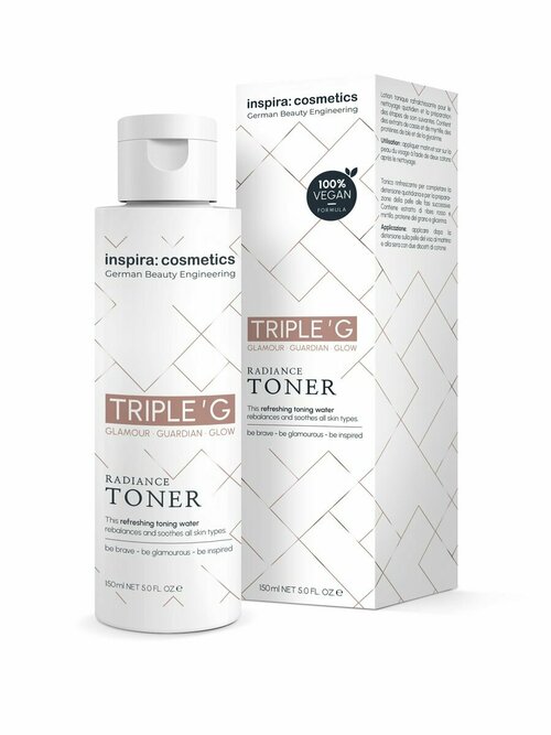 Inspira Cosmetics, Ревитализирующий тоник для сияния кожи Radiance Toner 150 мл