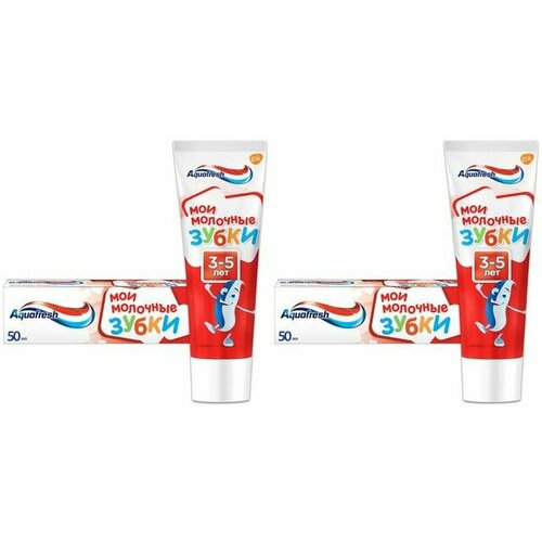 Aquafresh Зубная паста Мои Молочные Зубки 3-5 лет 50мл, 2 шт