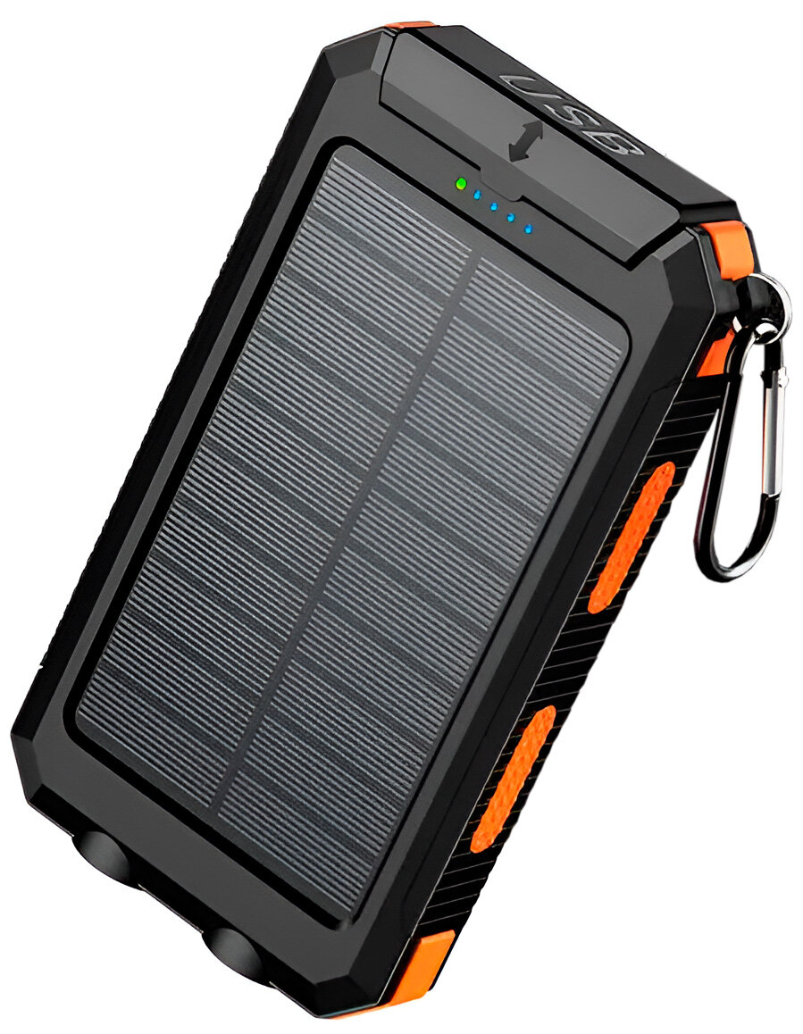 Внешний аккумулятор с солнечной батареей SISDATA SOLAR POWER BANK ET-02