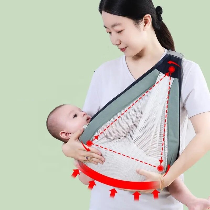 Слинг переноска для новорожденных детей до 3-х лет, эргорюкзак переноска для малышей