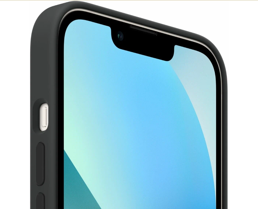 Чехол Силиконовый с цветной анимацией для iPhone 13, Slicone Case MagSafe/черный — фото 1