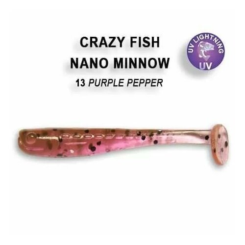 Мягкие приманки Crazy Fish NANO MINNOW 1.6 Кальмар # 13 (8шт)