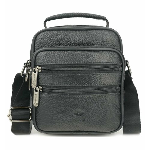 Сумка кросс-боди znimsk фактура зернистая черный 1590₽