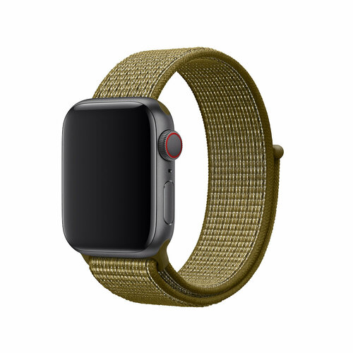 Ремешок Нейлоновый Coteetci Magic Tape для Apple Watch 38mm/40mm (WH5225-GLL), Olive Green