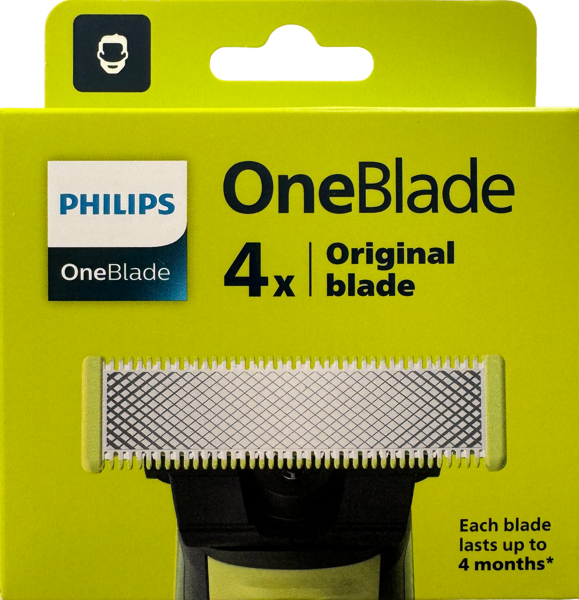 Сменное лезвие Philips QP240/50 OneBlade, желтый/серебристый