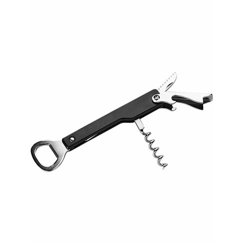 Нарзанник 14,5х4,5х1 см, черный, серебристый, сталь нержавеющая, Ghidini, 036black