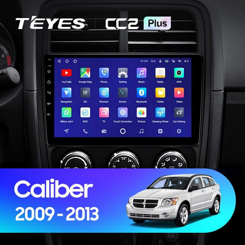 Штатная магнитола TEYES CC2 Plus 9.0" 4 Gb для Dodge Caliber 2009-2013