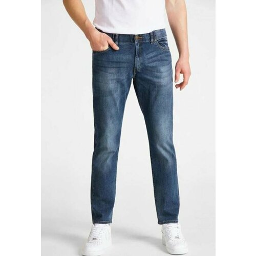 Джинсы Lee, размер W40/L34, синий джинсы зауженные lee размер w40 l34 синий