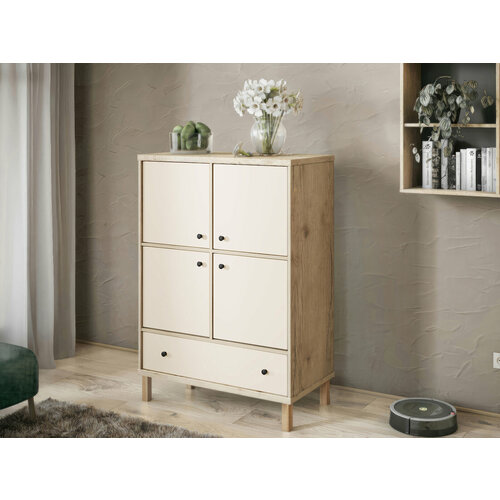 Тумба прикроватная Фабрика Стиль Стивенсон ТМ4Л, 90х45х136 см