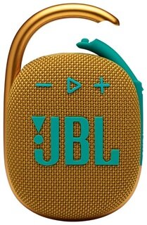 Портативная акустика JBL Clip 4, 5 Вт, желтый/зеленый