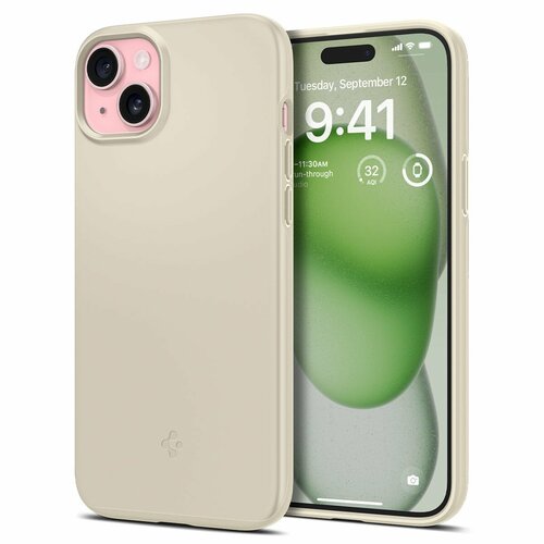 Чехол SPIGEN для iPhone 15 Plus - Thin Fit - Бежевый - ACS06642