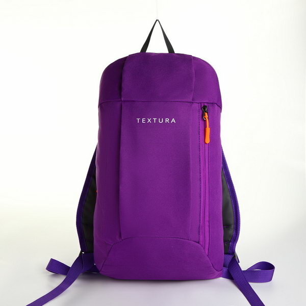 Рюкзак спортивный на молнии наружный карман, цвет фиолетовый