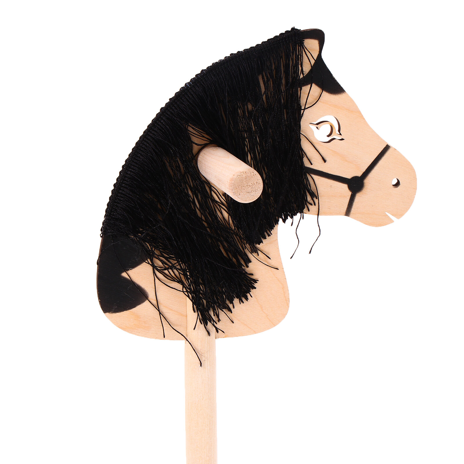 Игрушка «Лошадка на палке» с волосами, длина: 100 см