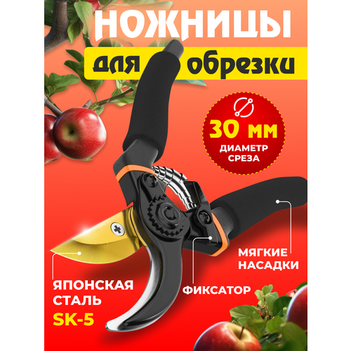 Секатор садовый, сучкорез ручной профессиональный, садовые ножницы для цветов и веток