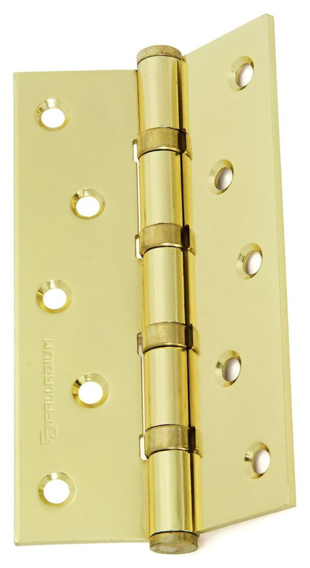Дверная петля универсальная врезная Palladium 125х75х2,5 мм золото