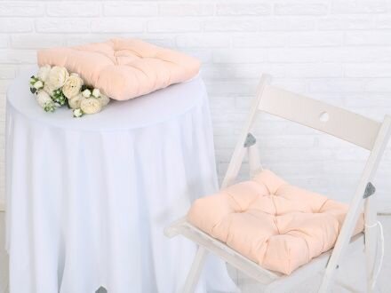 фото Подушка для стула (беж) 35*35см, полисатин