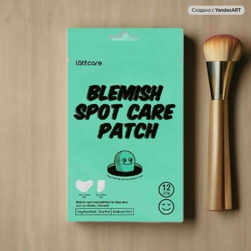 Lattcare Патчи точечные от воспалений Blemish Spot Care Patch, 12 шт