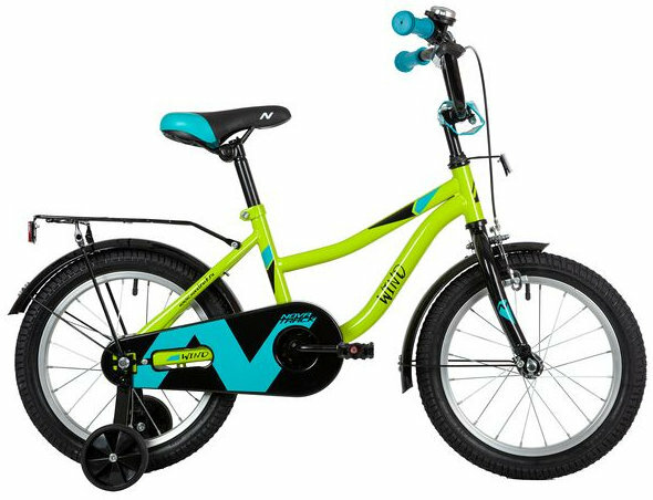 Велосипед детский 16" NOVATRACK, WIND зеленый 163WIND. GN22