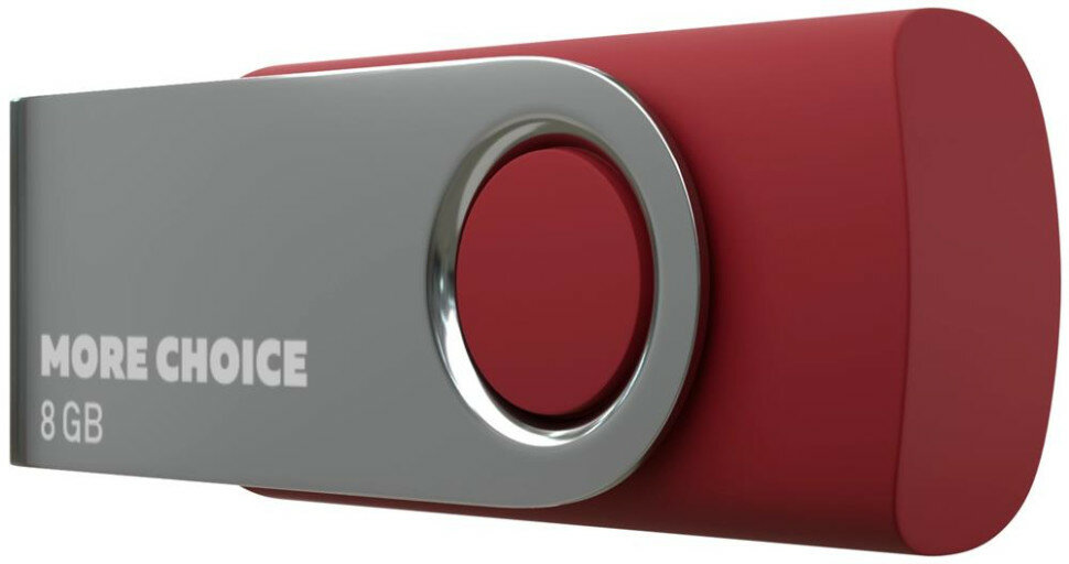 Флэш-накопитель (MORE CHOICE (4610196407499) MF8-4 USB 8Gb 2.0 Red)