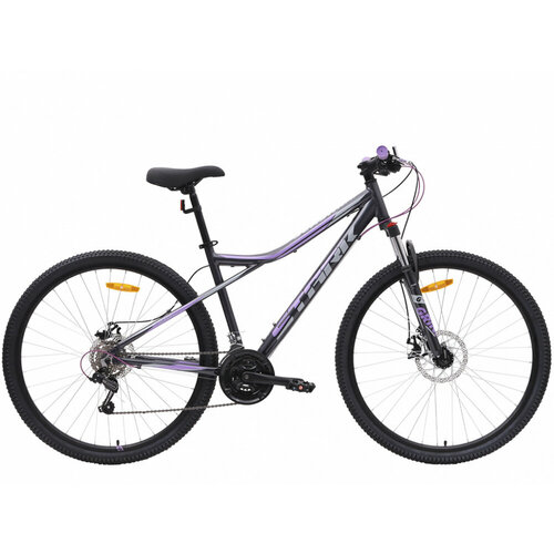 STARK Велосипед Stark24 Slash 291 D рама 18 черный металликсиреневыйсерый 3690000₽