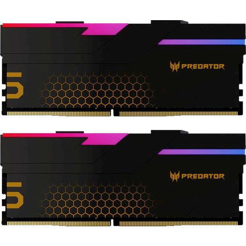 Оперативная память 32Gb DDR5 6400MHz Acer Predator Hermes RGB Black 2x16Gb KIT BL9BWWR391 1783500₽