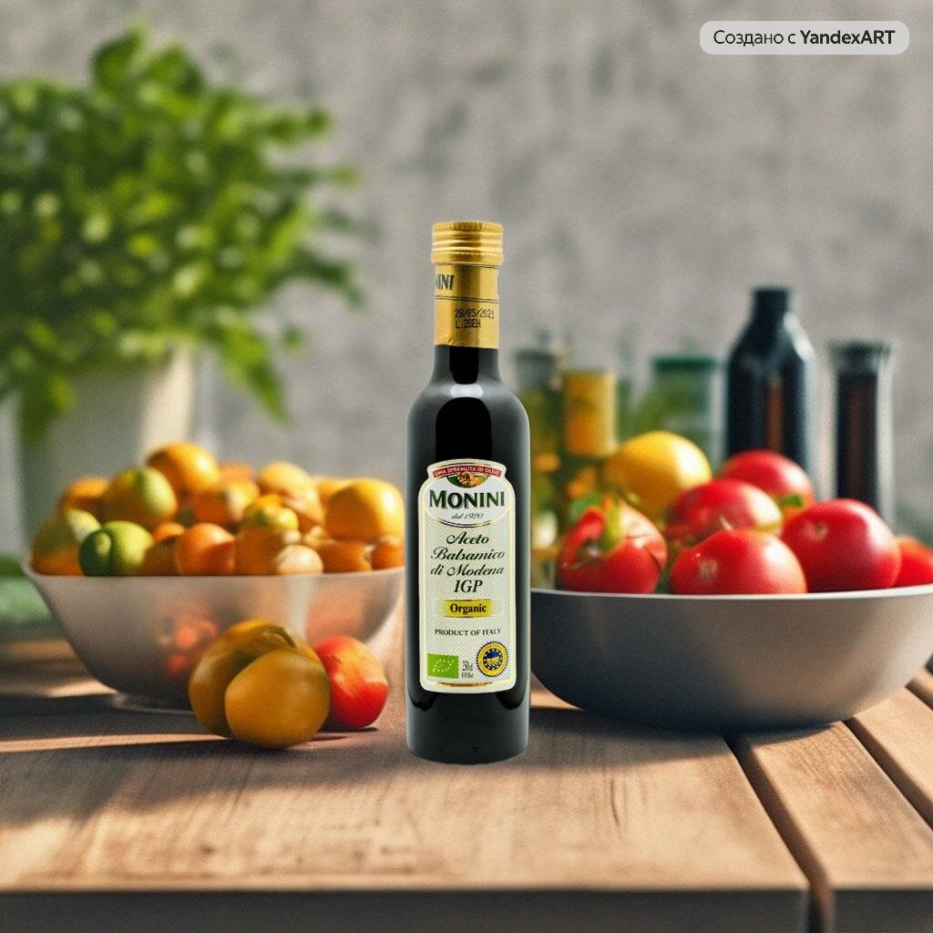 Уксус Monini Aceto Balsamico di Modena IGP Organic Винный бальзамический органический, 0,25л