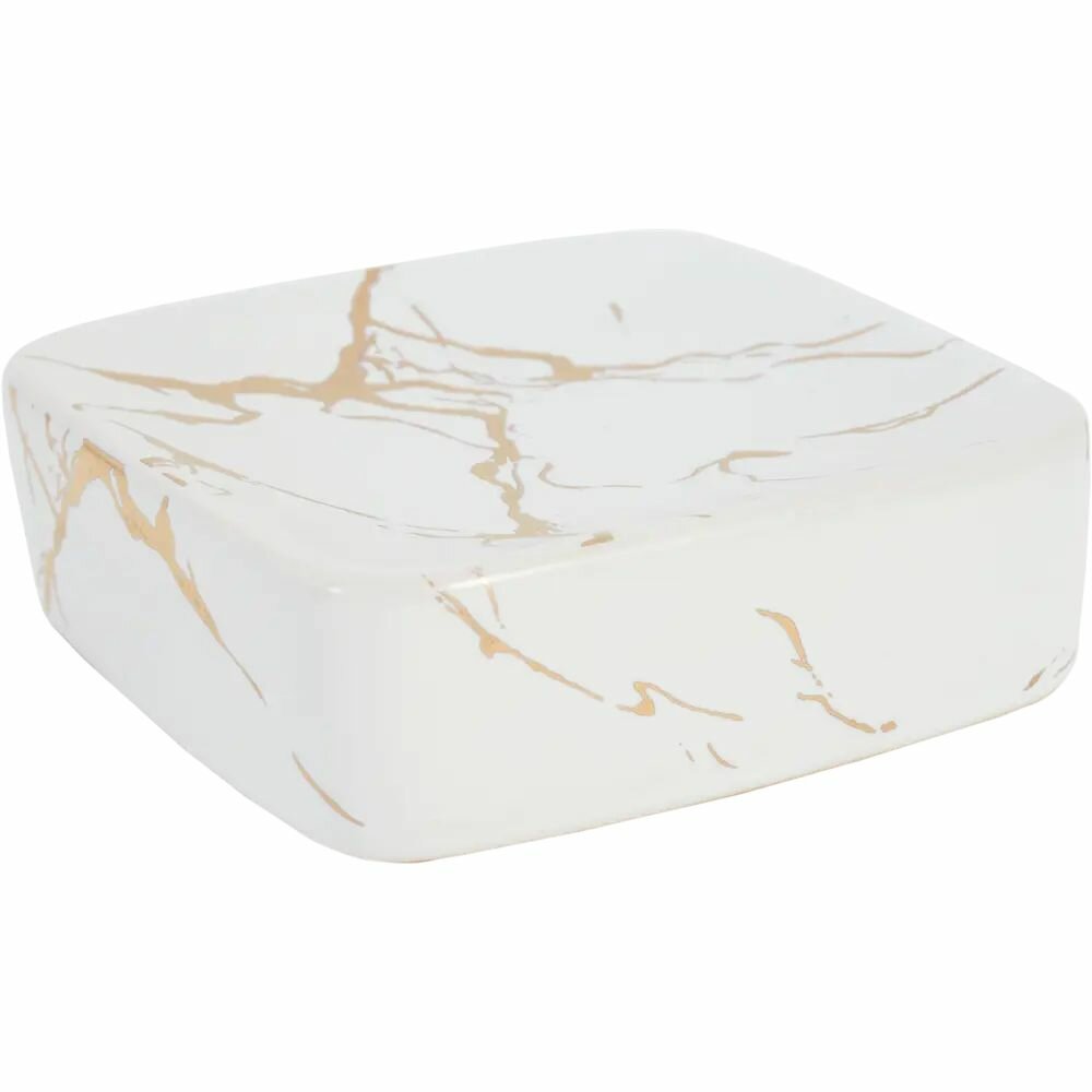 фото Мыльница керамика цвет белый