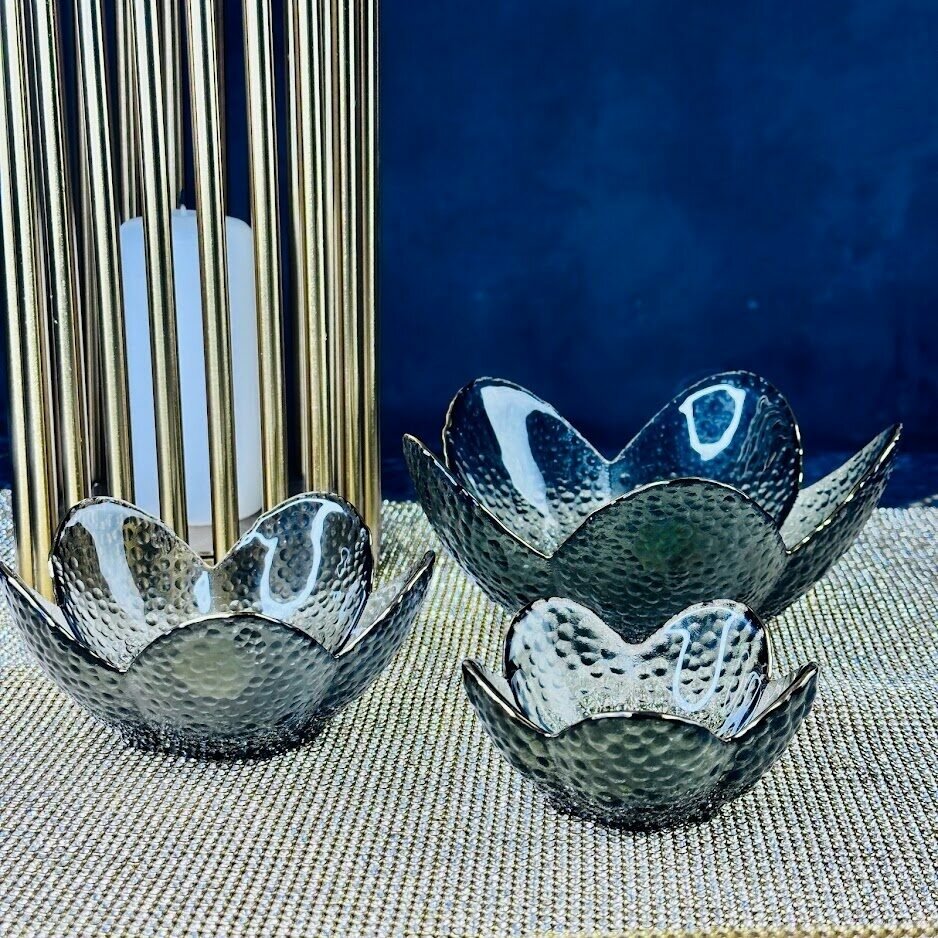 фото Набор из 3 салатников 16, 12, 9 см Стекло Lenardi (196911)