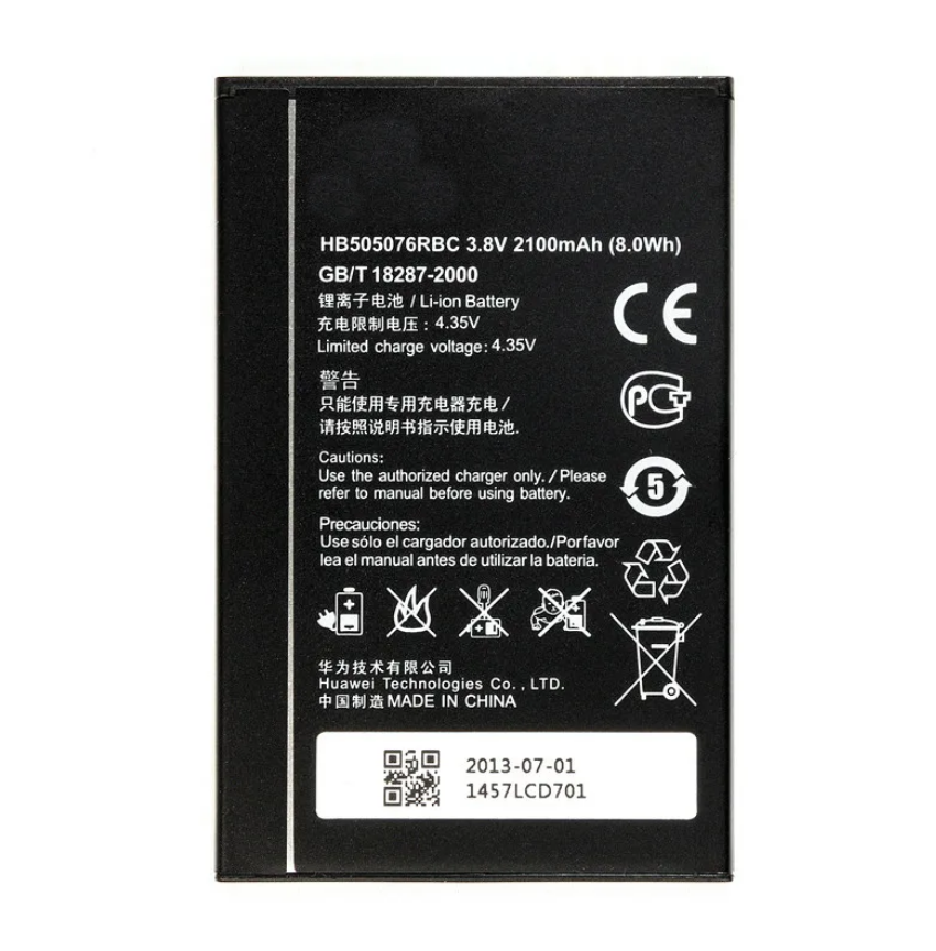 Аккумуляторная батарея MyPads 3000 mAh HB476387RBC на телефон Huawei Honor 3X / Ascend G750