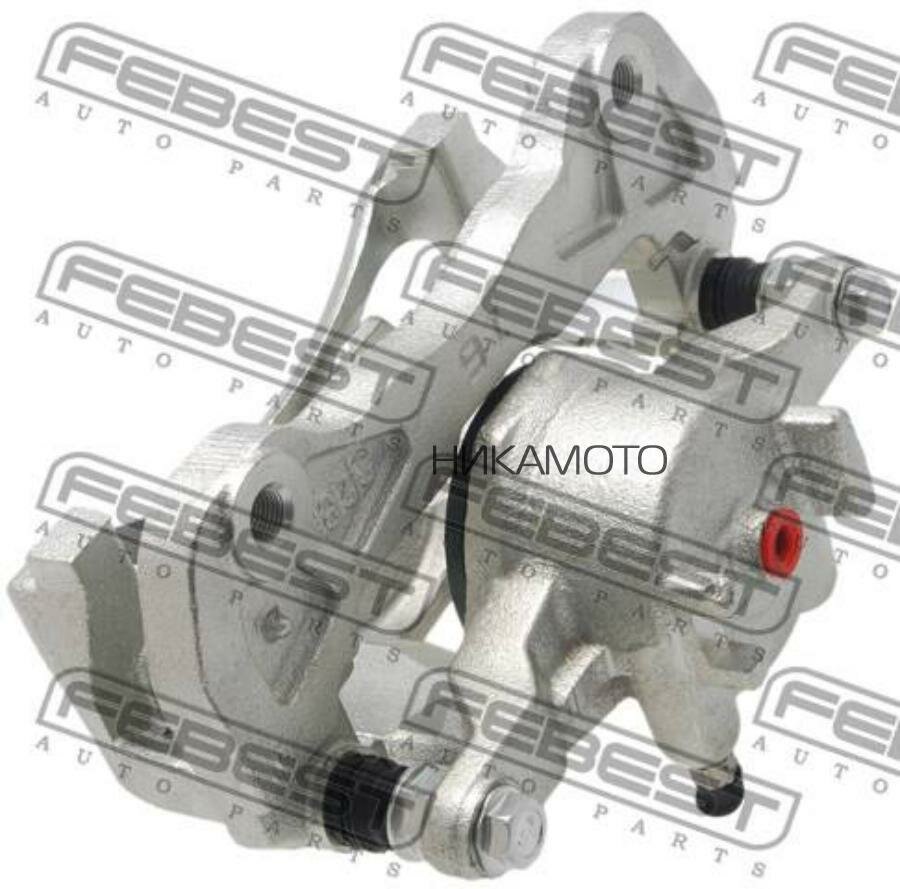 FEBEST 0477-KB4FLH Суппорт торм. MITSUBISHI PAJERO SPORT 08-/L200 05- пер. лев.(со скобой)
