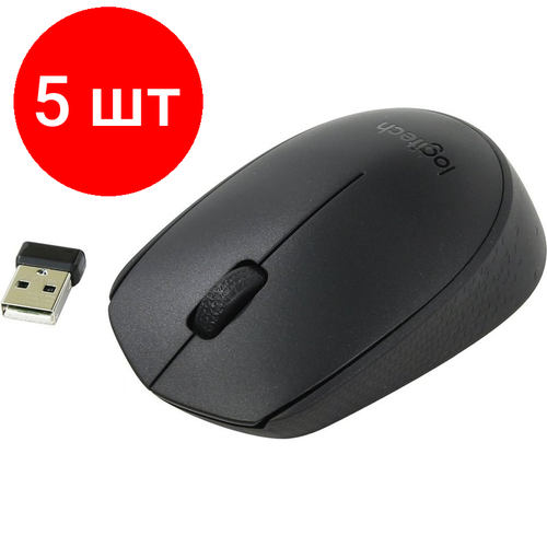 Комплект 5 штук Мышь компьютерная Logitech B170 910-004798 923700₽