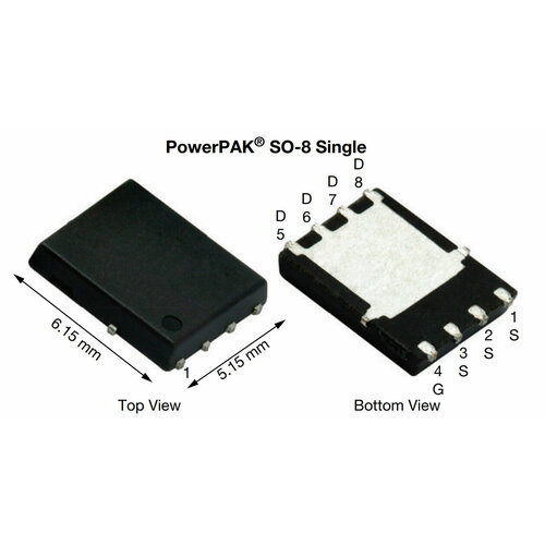 Микросхема SiR158DP N-Channel MOSFET 30V 60A SO-8 10pcs sty60nm50 y60nm50 or sty60nm60 y60nm60 max247 60a 500v zener protected power mosfet