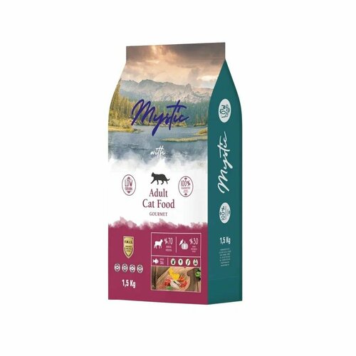 Mystic Adult Cat Food Gourmet 15 кг сухой корм для кошек 1 шт 1949₽