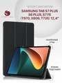 Чехол для Samsung Tab S7 Plus, S8 Plus, Samsung Tab S7 FE (12.4') T970 X806 T735 с магнитом, с рисунком сакура / Самсунг Галакси Таб S7 Плюс S8 Плюс S7 ФЕ Т970 Х806 Т735