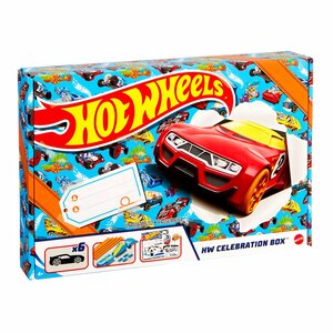 Hot Wheels Celebration box GWN96 голубой/оранжевый