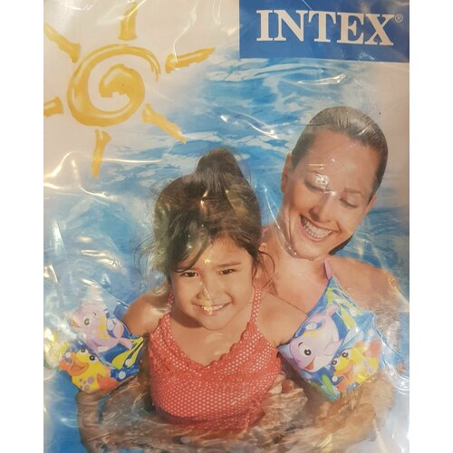 Нарукавники для плавания детские Intex Рыбки 19х19см