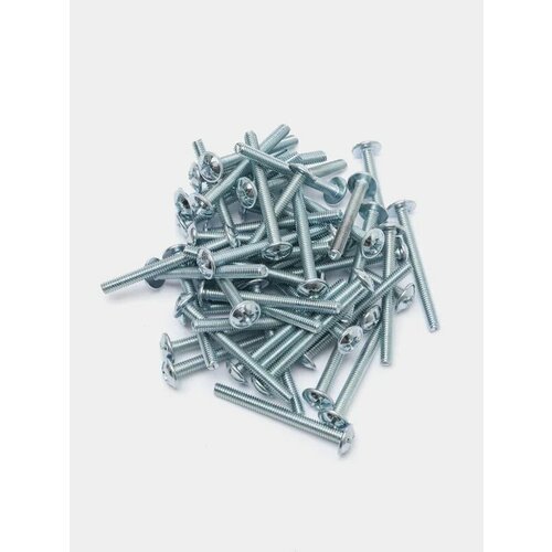 Винт мебельный с прессшайбой DIN 967 оцинкованный 4x40мм 50шт 1199₽