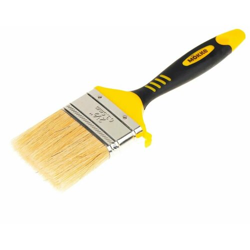 Кисть малярная Mokke Profi плоская 50мм пластик. двухкомп. ручка, натур. щетина, для ЛКМ на алкидной основе 5шт