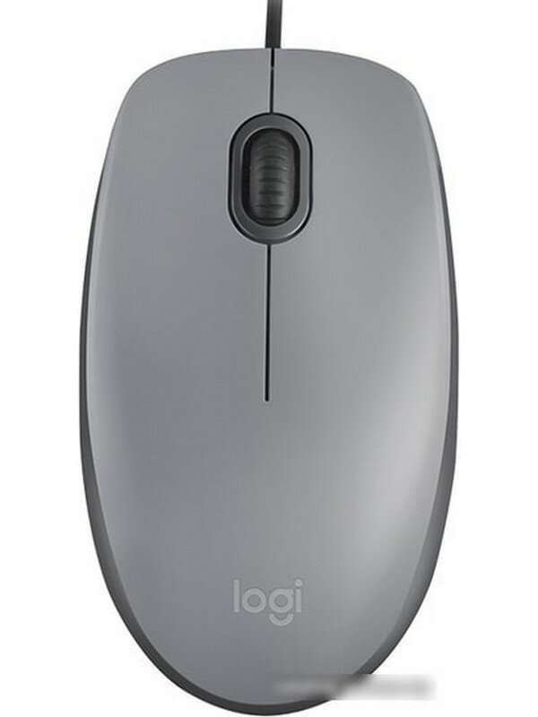 Мышь Logitech M110, оптическая, проводная, USB, серый и темно-серый [910-006760]