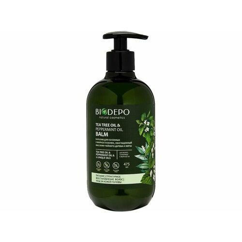 Бальзам для волос питательный BIODEPO Tea tree oil & peppermint oil бальзам для волос питательный biodepo tea tree oil