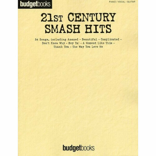 Песенный сборник Musicsales Budgetbooks: 21st Century Smash Hits