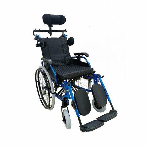 Кресло-коляска облегченная FS 957LQ PP для пользователей с ДЦП с подголовником