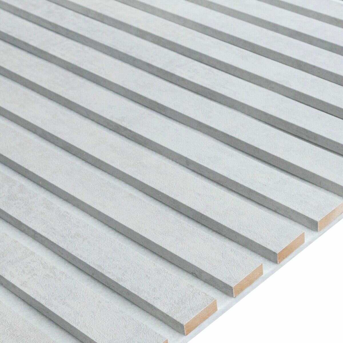 Акустическая реечная декоративная панель ВУД панель, 2750х595х16 бетон