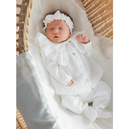 Комплект на выписку для новорожденной 3 предмета НаследникЪ Выжанова