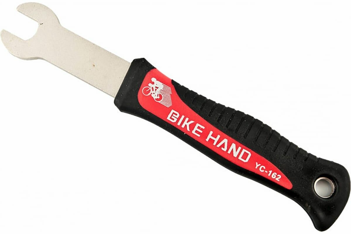 Ключ гаечный для педалей Bike Hand YC-162, 15 мм, обрезиненная сталь, арт. 230077