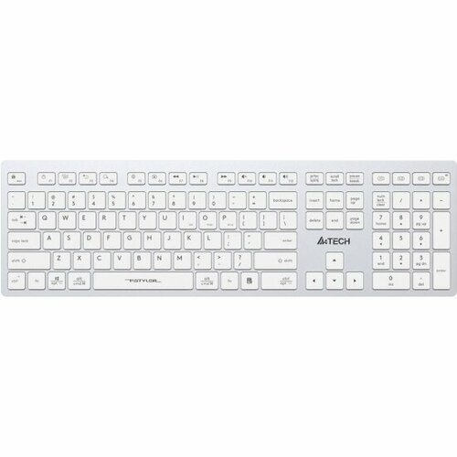 FBX50C WHITE Клавиатура A4Tech Fstyler FBX50C белый USB беспроводная BTRadio slim Multimedia 525000₽