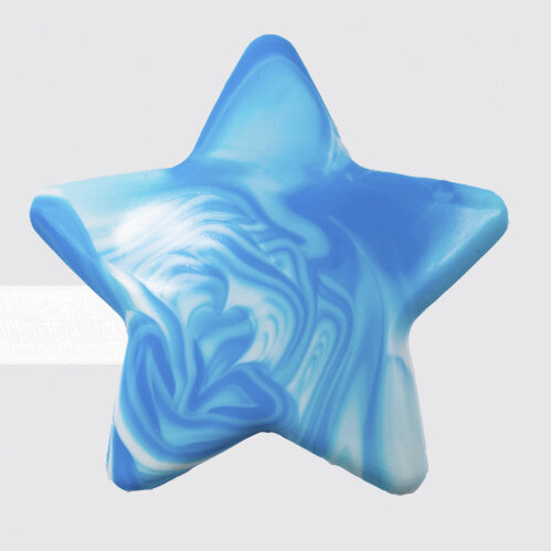 Подхват для штор LM DECOR №82 "Звезда". на магнитах. голубой. длина 30см