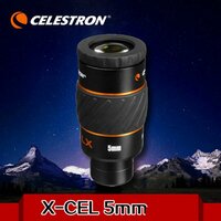 Астрономический окуляр CELESTRON X-CEL LX 5 ММ 1, 25 дюйма 60 градусов, большое поле зрения высокой четкости, Вращающиеся Очки